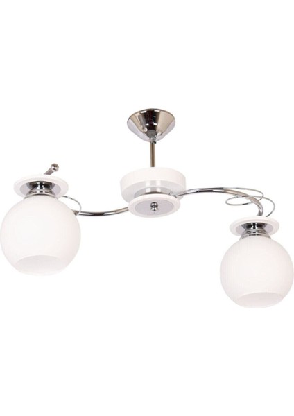 Bolivar 2'li Salon - Mutfak - Yatak Odası Beyaz Avize