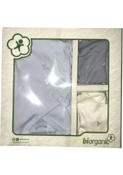 Bibaby Biorganic Love Floral 5'li Hastane Çıkış Seti 62360 Ekru Lila fiyatları