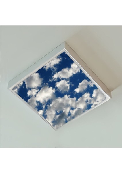 Yatak Odası Güçlü 60WATT 60 x 60 Büyük Boy LED Avize Bulut Tasarım, Modern Çerçeve