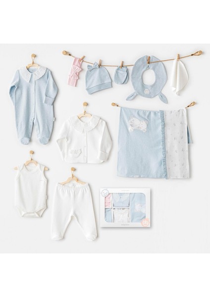 Andywawa AC25651 Cuddly Bunny Bear 10'lu Hastane Çıkışı Pink Blue