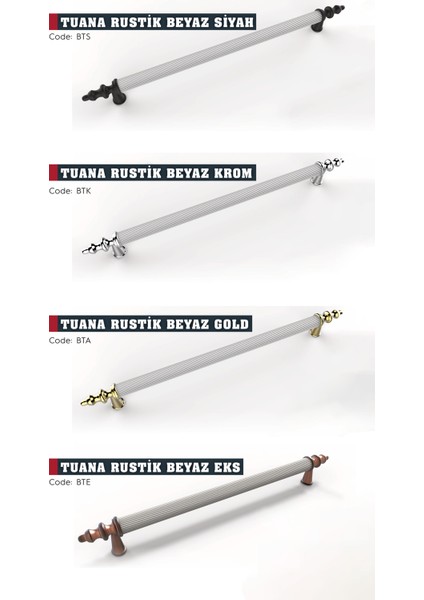 Tuana Rustik Alüminyum Metal Lüks Modern Mobilya Çekmece Mutfak Dolabı Kulpu
