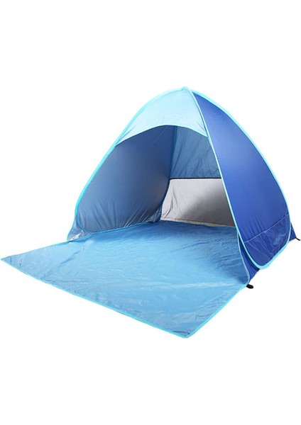 Büro Kamp Tatil Keyfi Için 160x140x115cm Otomatik Kurulum Plaj Çadırı