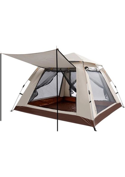 Büro Kamp Tatil Keyfi Için 210x210x140cm 4kişilik Tam Otomatik Özel Kumaş Çadır