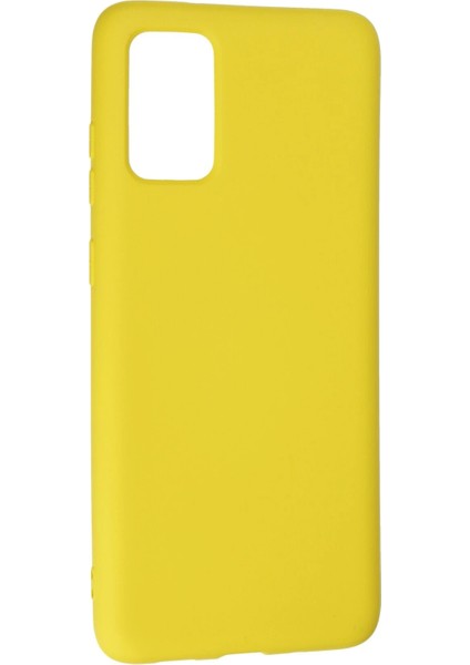 Samsung Galaxy S20 Plus Kılıf Nano Içi Kadife Silikon - Sarı Gnzrz