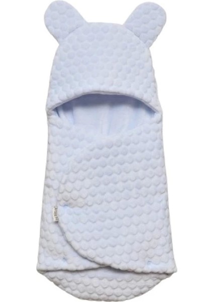 Bebitof Kabartmalı Velboa Kundak 95025 Mavi
