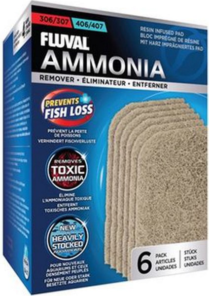Fluval 307407 Için Ammonia Remover 6 Lı Paket Glstd
