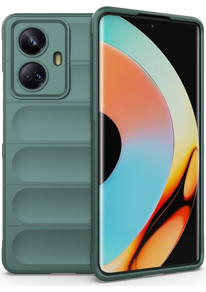 Realme 10 Pro 5g Kılıf Optimum Silikon - Koyu Yeşil Glstd