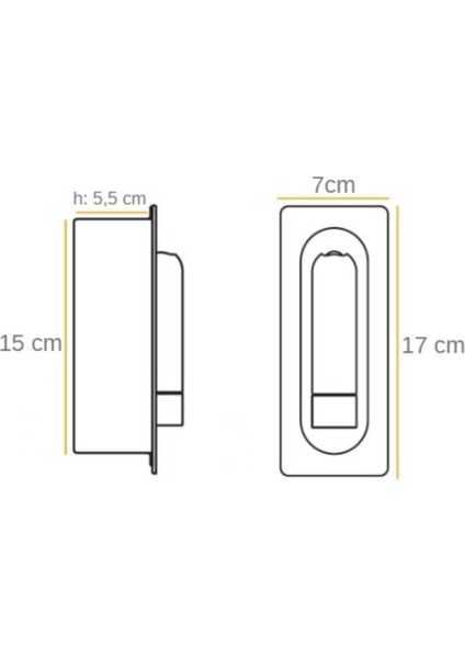 Yatak Başı Gömme Okuma Apliği Dahili Switch Anahtar Ile Günışığı Samsung Ledli