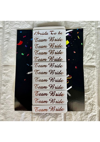 - Bride To Be Parti Bilkeliği Rose GOLD12 Adet