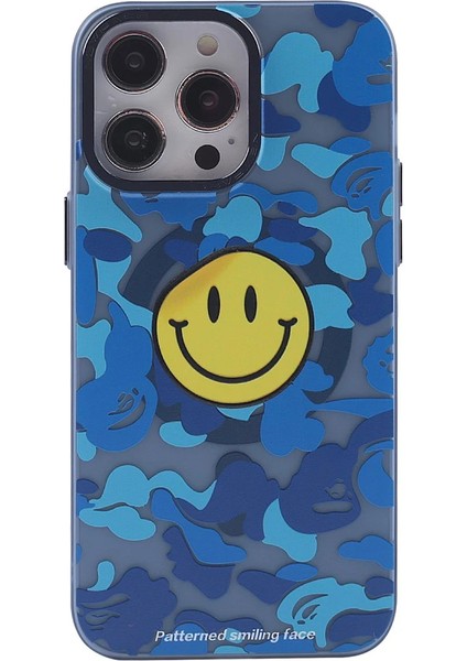Apple iPhone 12 Pro Max Kılıf Apollo Magneticsafe Desenli Kapak - Apollo Mavi - 1 Gnzrz