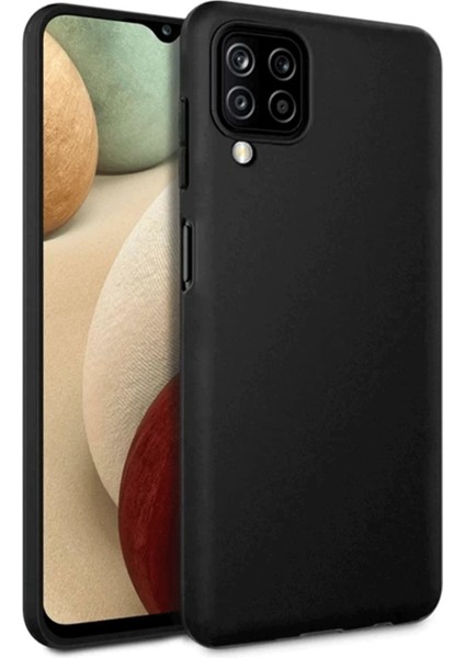 Samsung Galaxy A12 Kılıf First Silikon - Siyah Gnzrz