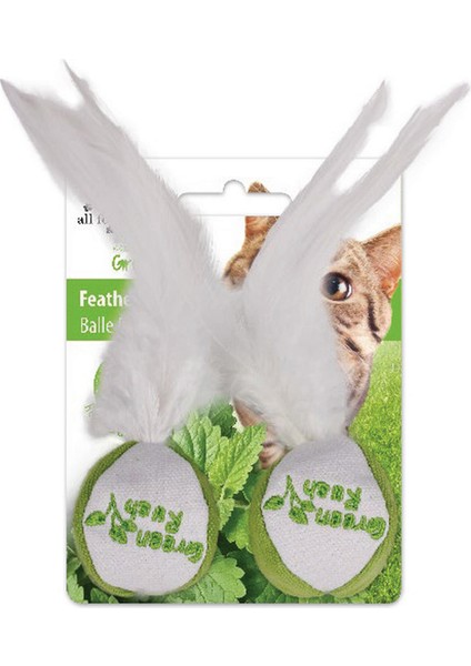 Green Rush - Peluş Tüylü Top Oyuncak 2 Li Glstd