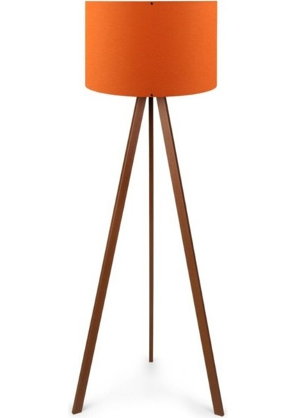 A&g Ahşap Tripod Lambader Kumaş Başlık Köşe Lambası