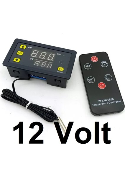 W3231 12VOLT 10A Uzaktan Kumandalı Termostat