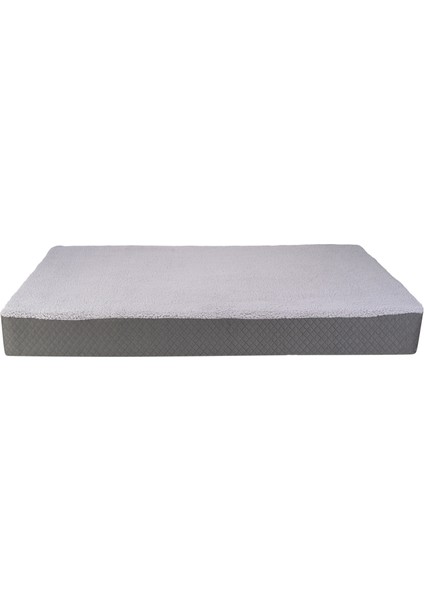 Lima Ortopedik Köpek Yatağı Gri Peluş L 110X75X12CM Glstd