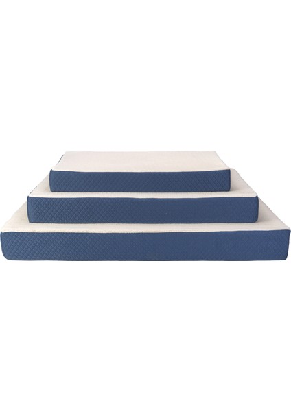 Lima Ortopedik Köpek Yatağı Ecru Peluş L 110X75X12CM Glstd