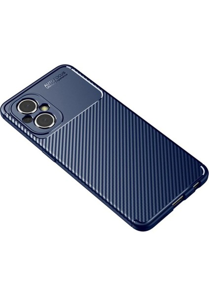 Xiaomi Poco M5 Kılıf Auto Focus Karbon Kapak - Lacivert Gnzrz