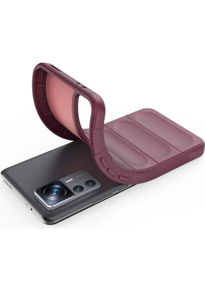 Xiaomi Mi 12T Pro Kılıf Optimum Silikon - Bordo Gnzrz