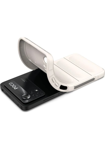 Xiaomi Poco X4 Pro 5g Kılıf Optimum Silikon - Krem Gnzrz
