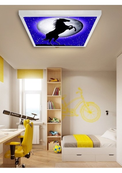 Modern YATAK-ODASI-AVIZE-60 x 60-54W-LED-ARMATÜR-EBEVEYN-ODASI-AYDINLATMA-YATAK-ODASI-AVIZE-YENI Tarz