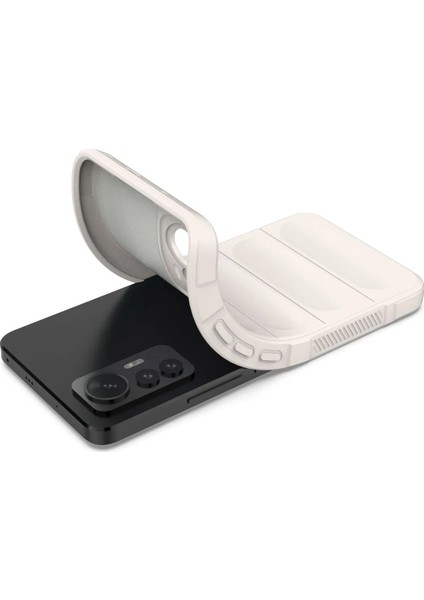 Xiaomi Mi 12 Lite Kılıf Optimum Silikon - Krem Gnzrz