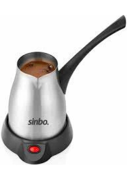 Çelik Elektrikli Cezve Türk Kahve Makinesi - 5FİNCAN=400ML Kablosuz Kullanım- 360°DÖNER 700W SCM-2957 (4887)