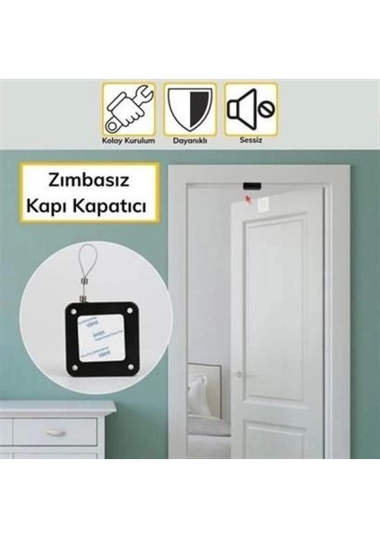 Yangına Dayanıklı Sıva Üstü Tüm Kapılar Için Uygun Otomatik Kapanan Hızlı Otomatik Kapı Kapama