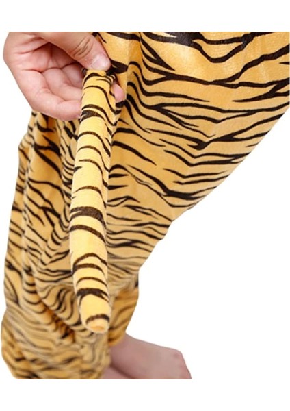 Çocuk Kaplan Kostumu - Aslan Kostümü 4-5 Yaş 100 cm (4887)