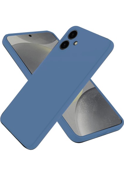 Samsung Galaxy A06 Kılıf First Silikon - Mavi Gnzrz