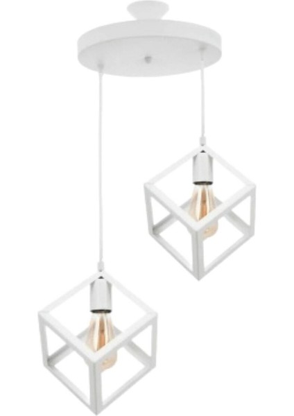 Küpür 2'li Beyaz Sarkıt Avize - Yatak Odası - Salon - Mutfak - Hol fiyatları