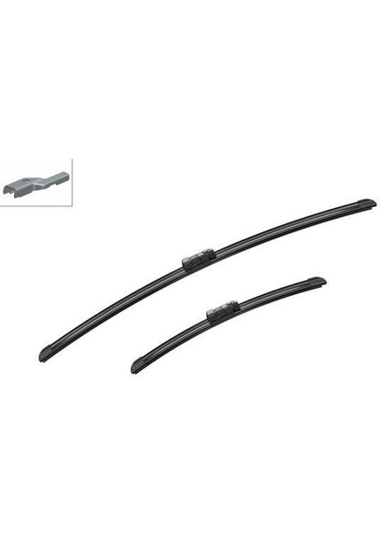 Ön Silecek Süpürgesi 650/380MM Muz Tipi Partner Tepe - Berlingo 08 Grande Punto -Linea 08 Fiesta Vi 08 Corsa D 06 Corsa E 14 Aveo 11 Mito 09 Aerotwin Silecek Seti - 650/380 mm A 432 S Glstd