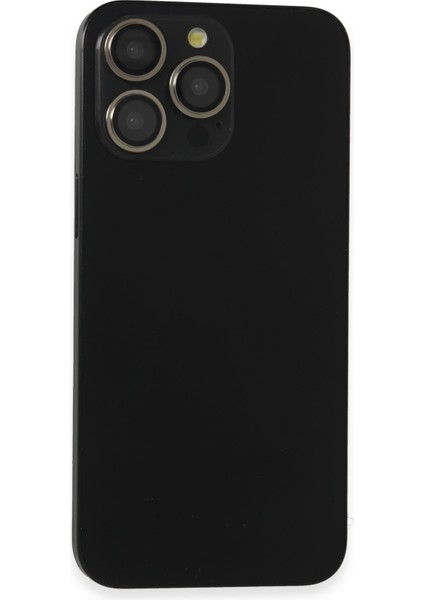 Apple iPhone 15 Pro Max Pvd Metal Kamera Lens - Siyah Glstd