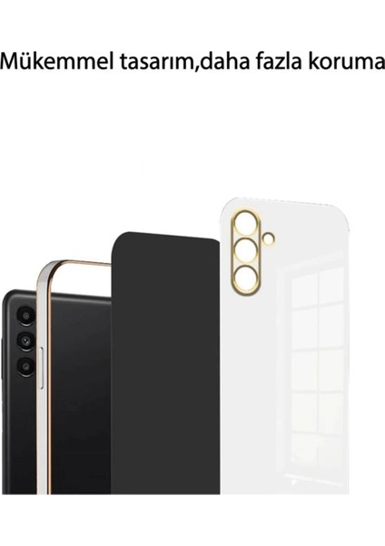 Samsung Galaxy A36 Kılıf Volet Silikon - Beyaz Gnzrz