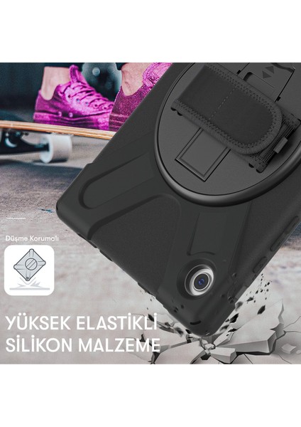 Samsung Galaxy T540 Tab Active Pro Kılıf Amazing Tablet Kapak - Siyah Glstd