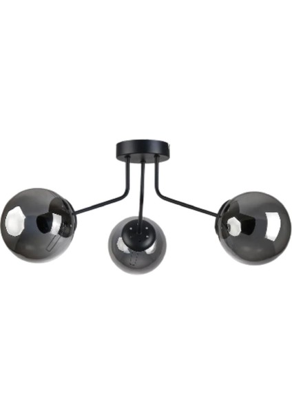 Zuma 3'lü Modern Beyaz Glop Camlı Sarkıt Avize - Yatak Odası - Salon - Mutfak - Hol - Ofis fiyatları