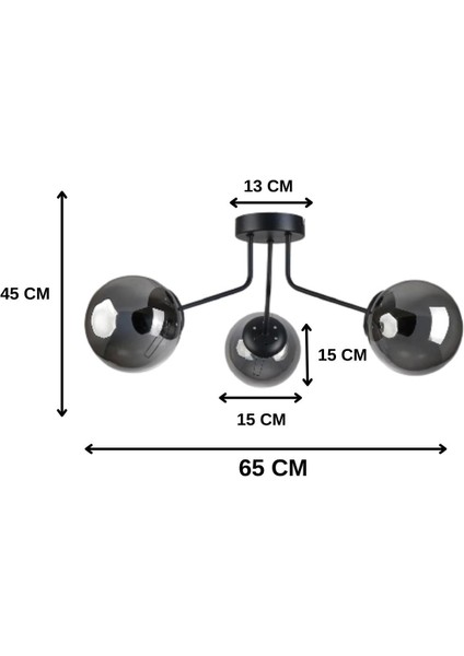 Zuma 3'lü Modern Beyaz Glop Camlı Sarkıt Avize - Yatak Odası - Salon - Mutfak - Hol - Ofis modelleri