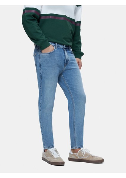 Erkek Smarty Y Dar Paça Orta Bel Jean Pantolon fırsatları