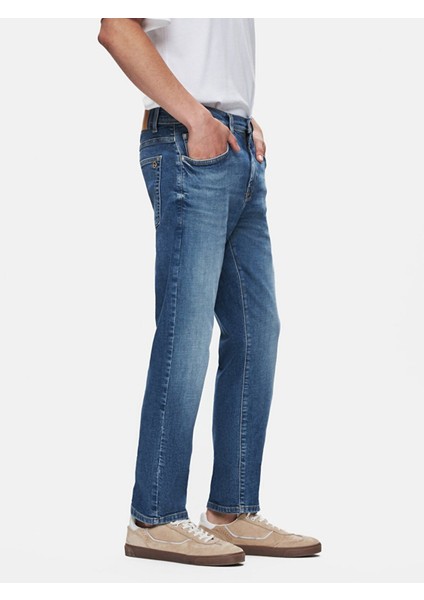 Sawyer P Dar Paça Orta Bel Jean Pantolon