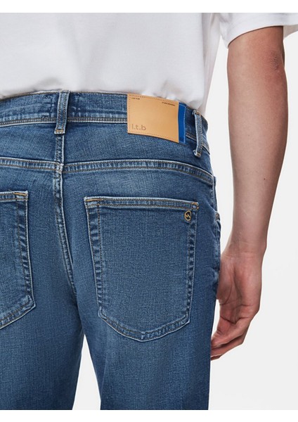 Sawyer P Dar Paça Orta Bel Jean Pantolon