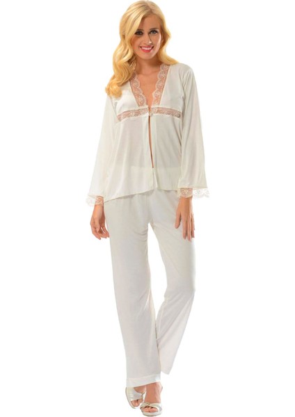 Ekru Penye Çeyizlik 6' Lı Set - 1510 modelleri