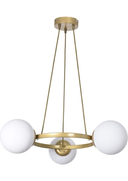 Owen Modern Tasarım Mutfak Yatak Odası Salon Oturma Odası Eskitme Renk Beyaz Camlı 3 Lü Avize fiyatları