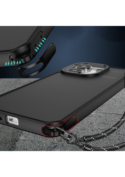 Xiaomi Redmi Note 13 Pro 4g Kılıf Elegant Kapak - Pudra Glstd