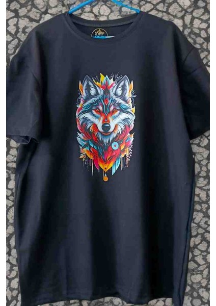 Dükkan 07 Kurt Resimli Özel Tasarım T-Shirt Likralı modelleri