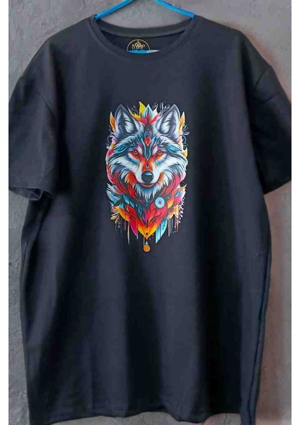 Dükkan 07 Kurt Resimli Özel Tasarım T-Shirt Likralı fırsatları