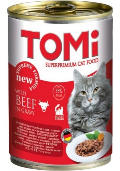 Kedi Dana Etli Yaş Mama 400 gr x 6 Adet Glstd