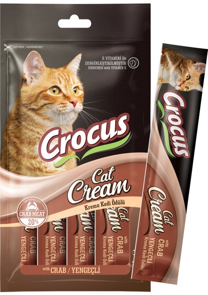 Yengeçli Krema Kedi Ödülü 4X15GR Glstd