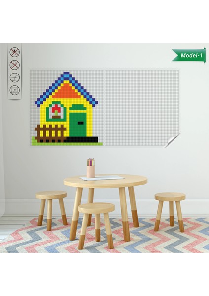 Statik Kağıt Kodlayarak Boyama Çalışması (Model- 1) 150 cm x 290 cm Glstd