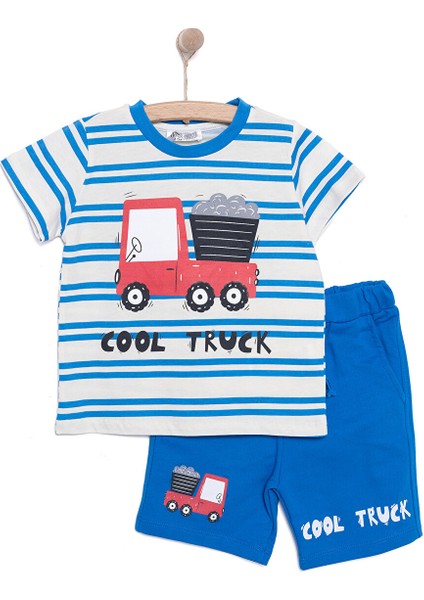 Cars&roads Erkek Kamyon Baskılı Tshirt-Şort Erkek Bebek
