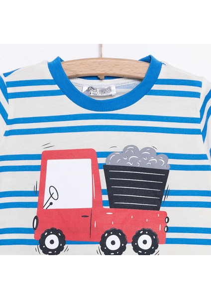 Cars&roads Erkek Kamyon Baskılı Tshirt-Şort Erkek Bebek