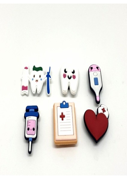 Crocs Jibbitz Terlik Süsleri Set 6 Lı Hastane Seti